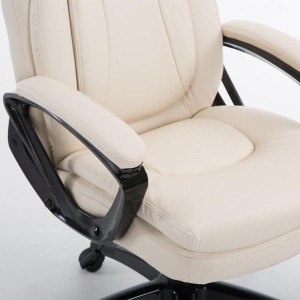 Sillón de Oficina TOMPA, Resistente hasta 150 kg, Gran acolchado, color Negro