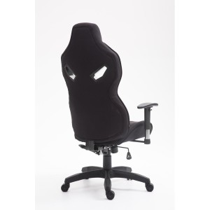 Silla Gaming HAMIL en tela color negro