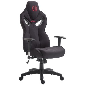 Silla Gaming HAMIL en tela color negro