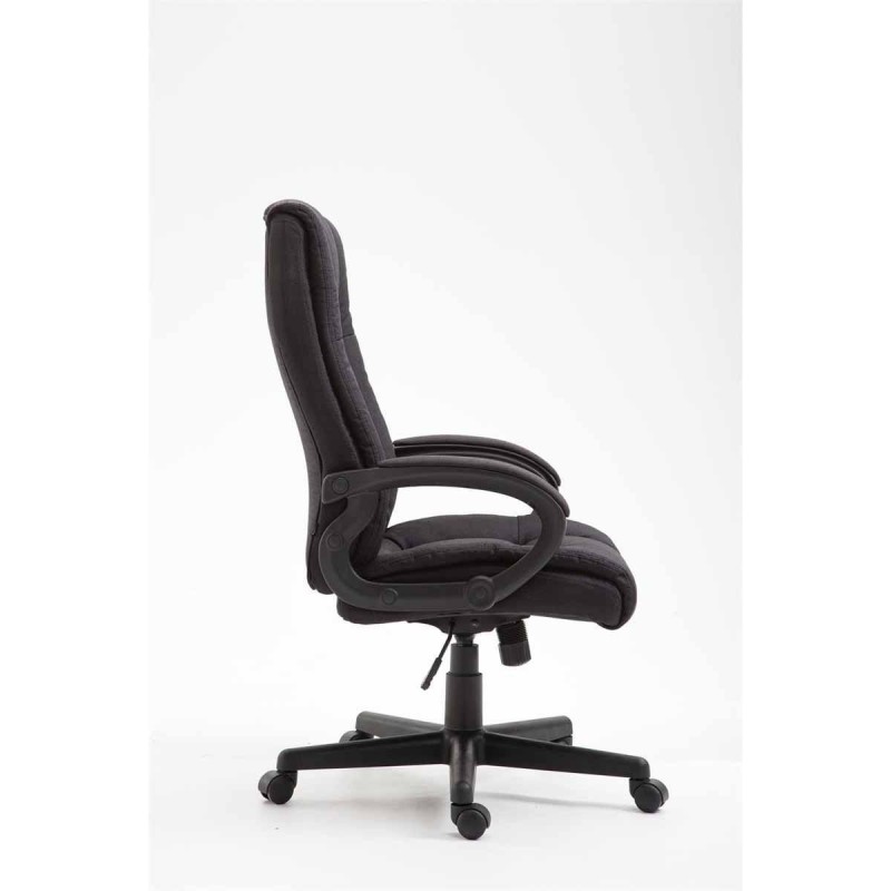 Silla de oficina NINA, diseño resistente, en tela, color negro