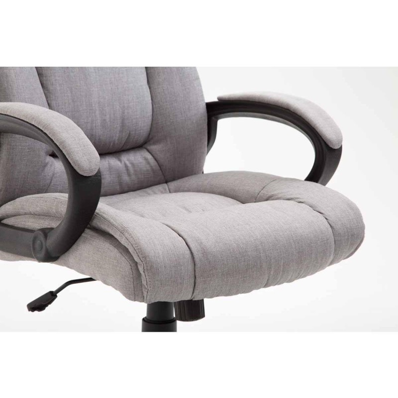 Silla de oficina NINA, diseño resistente, en tela, color negro