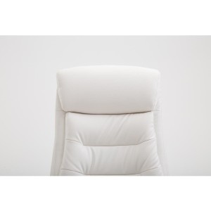 Silla de oficina ARGO, cuero sintético y con reposapiés, color negro