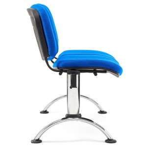 Bancada para recepción 2 asientos MOBY BASE, tela negra