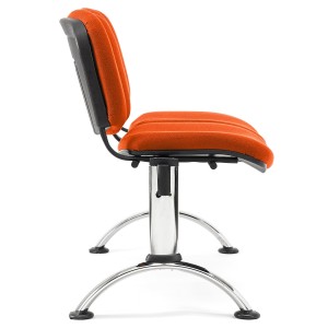 Bancada para recepción 2 asientos MOBY BASE, tela negra