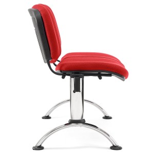 Bancada para recepción 2 asientos MOBY BASE, tela negra