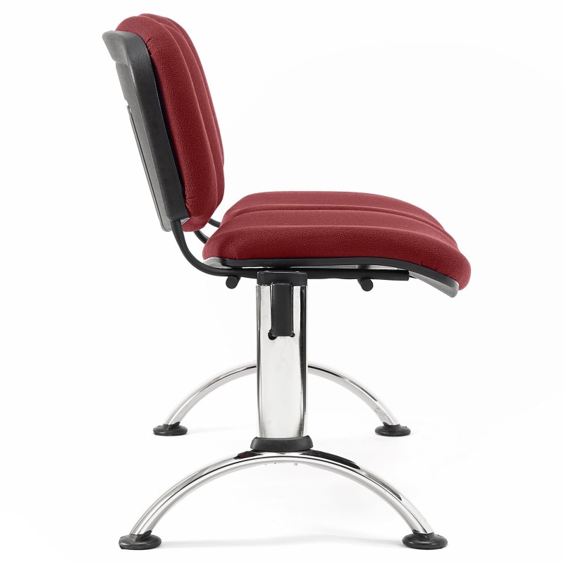 Bancada para recepción 2 asientos MOBY BASE, tela negra