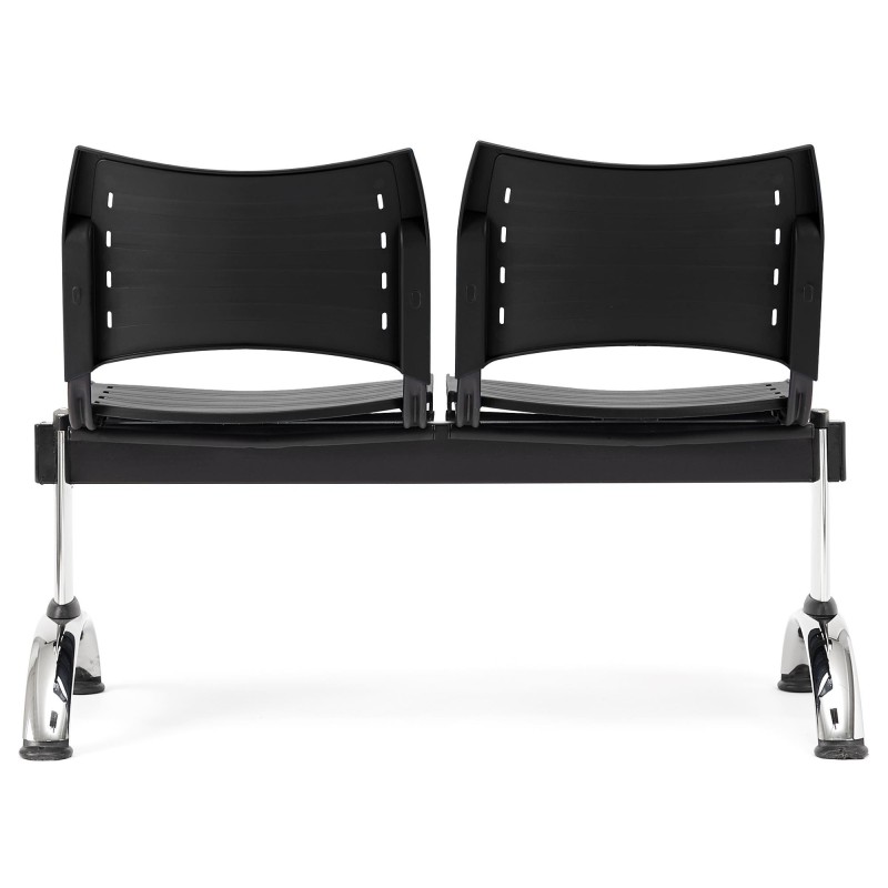 Bancada 2 asientos ELVA, negro