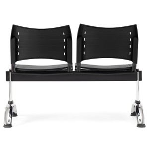 Bancada 2 asientos ELVA, negro