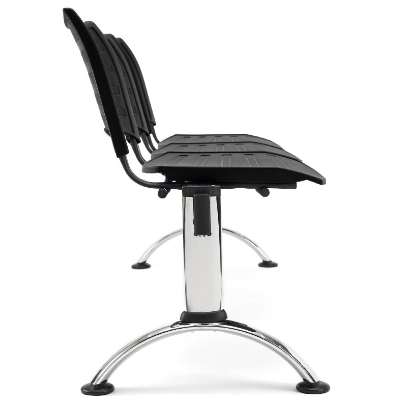 Bancada 3 asientos ELVA, negro