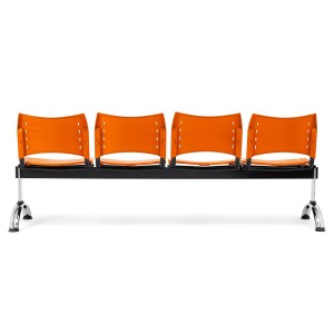 Bancada 4 asientos ELVA, negro