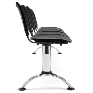 Bancada 4 asientos ELVA, negro