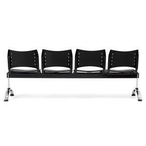 Bancada 4 asientos ELVA, negro