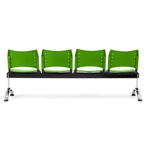 Bancada 4 asientos ELVA, negro