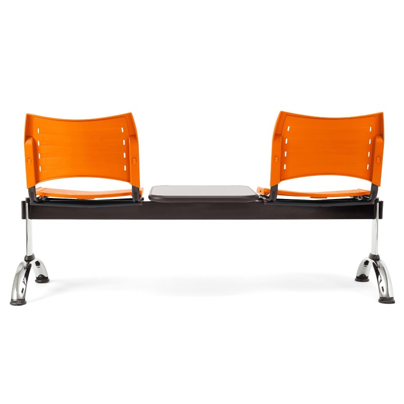 Bancada 2 asientos y mesa ELVA, negro