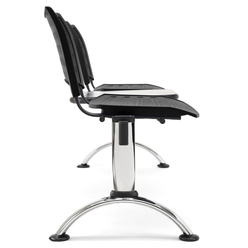 Bancada 2 asientos y mesa ELVA, negro