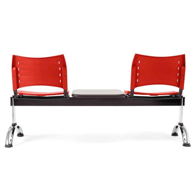 Bancada 2 asientos y mesa ELVA, negro