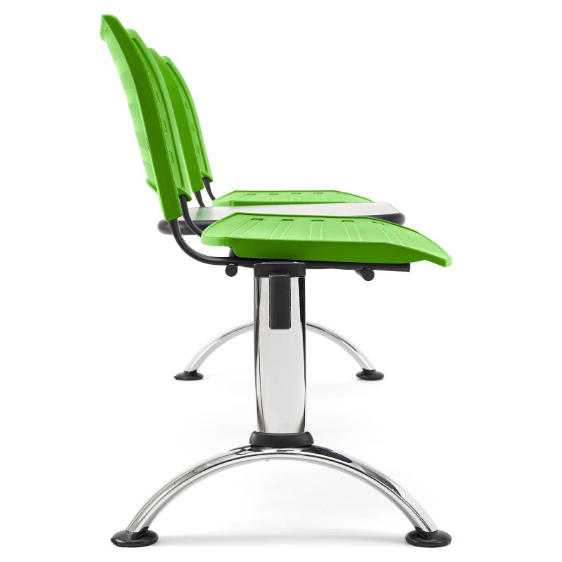 Bancada 2 asientos y mesa ELVA, negro