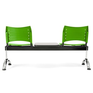 Bancada 2 asientos y mesa ELVA, negro