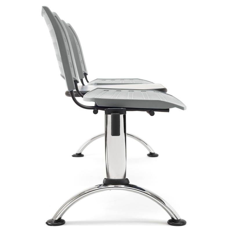 Bancada 2 asientos y mesa ELVA, negro