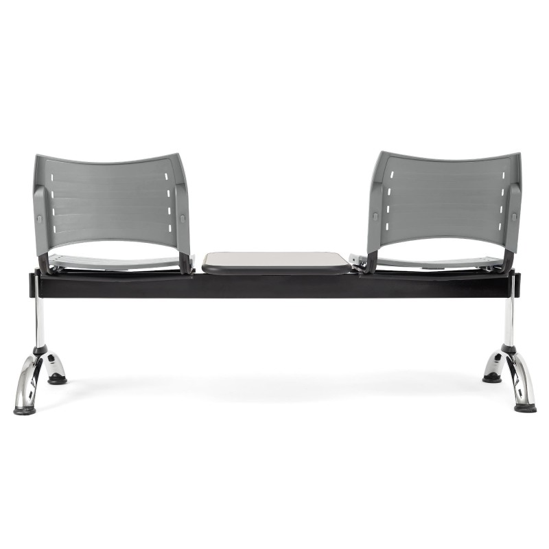 Bancada 2 asientos y mesa ELVA, negro