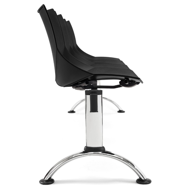 Bancada para recepción 4 asientos AMIR, negro