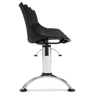 Bancada para recepción 4 asientos AMIR, negro