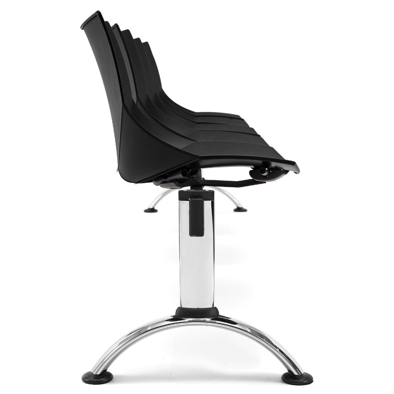 Bancada para recepción 5 asientos AMIR, negro