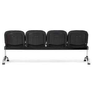 Bancada para recepción 4 asientos MOBY BASE, tela negro