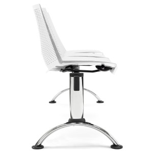 Bancada para sala de espera 3 asientos ENZO, negro