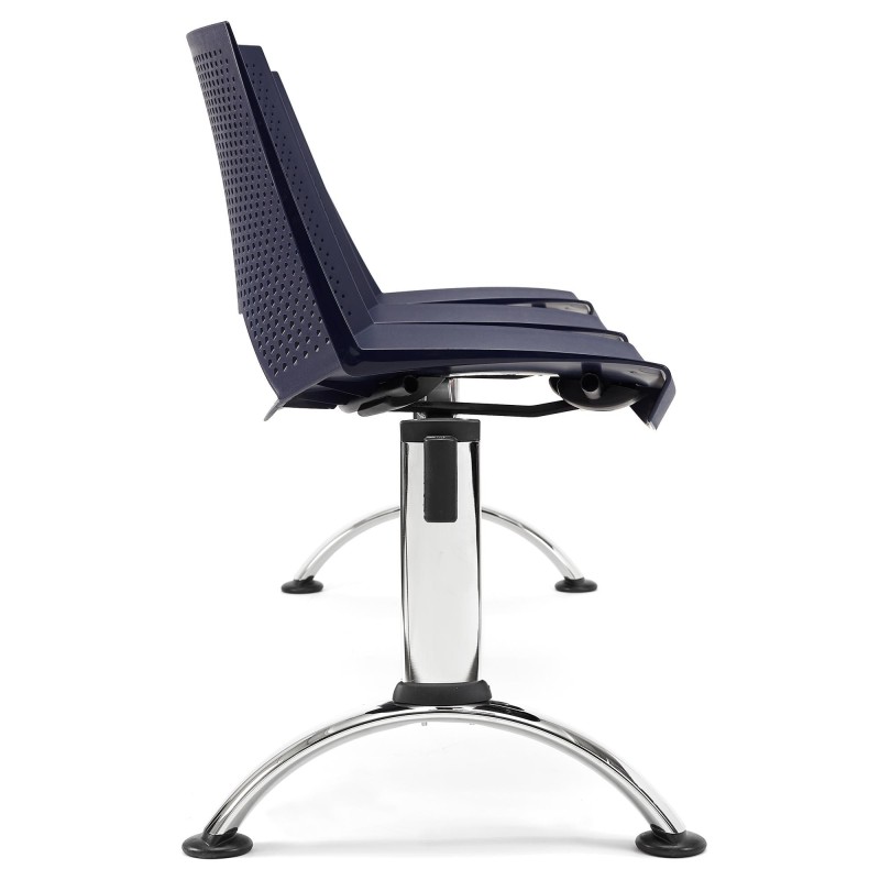 Bancada para sala de espera 3 asientos ENZO, negro