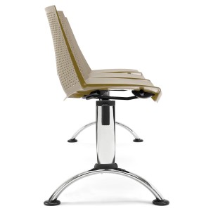 Bancada para sala de espera 3 asientos ENZO, negro