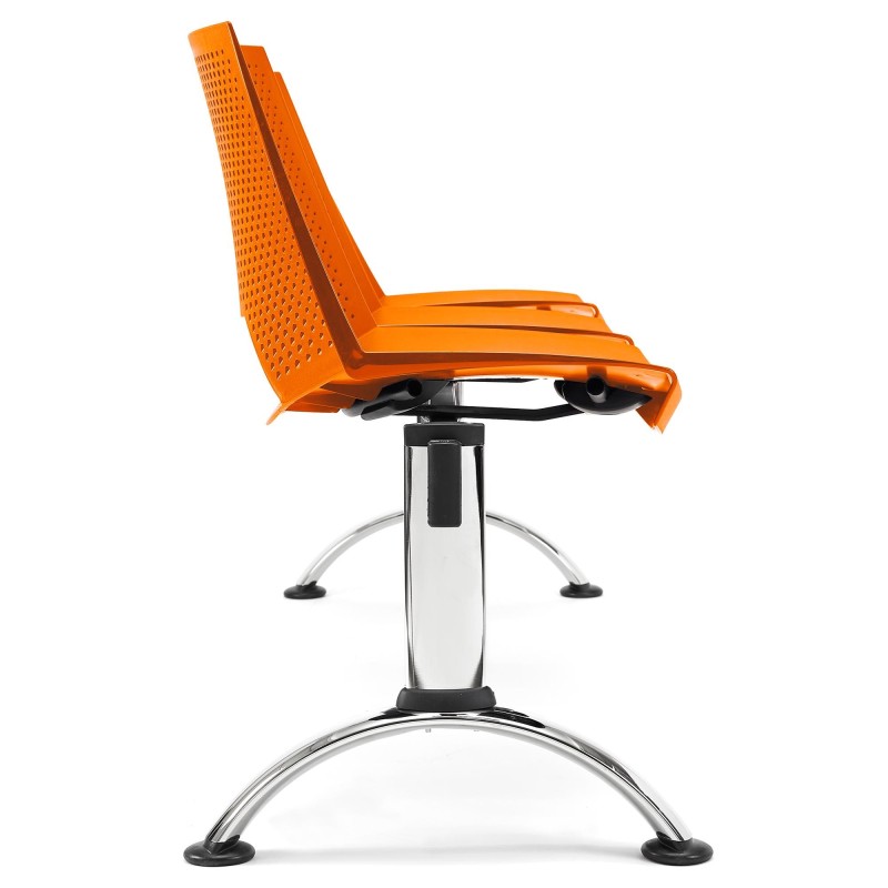 Bancada para sala de espera 3 asientos ENZO, negro