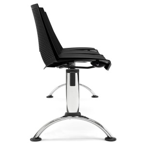 Bancada para sala de espera 3 asientos ENZO, negro