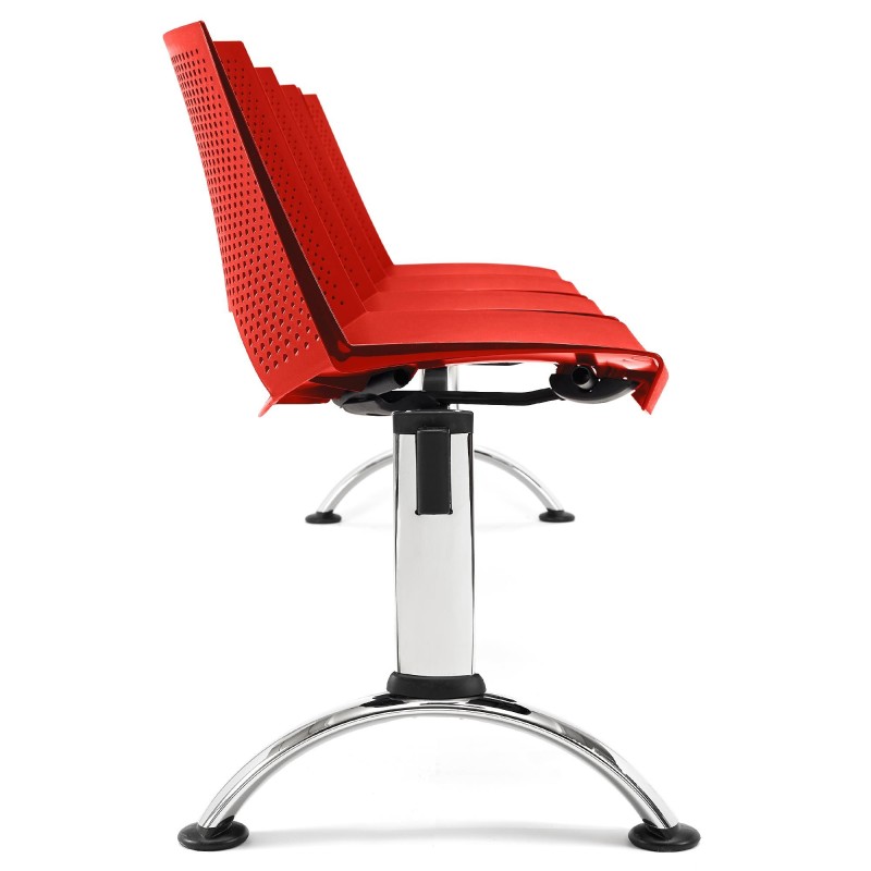 Bancada para sala de espera 4 asientos ENZO, negro