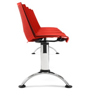 Bancada para sala de espera 4 asientos ENZO, negro