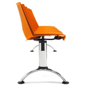 Bancada para sala de espera 4 asientos ENZO, negro