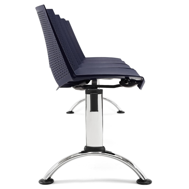 Bancada para sala de espera 4 asientos ENZO, negro