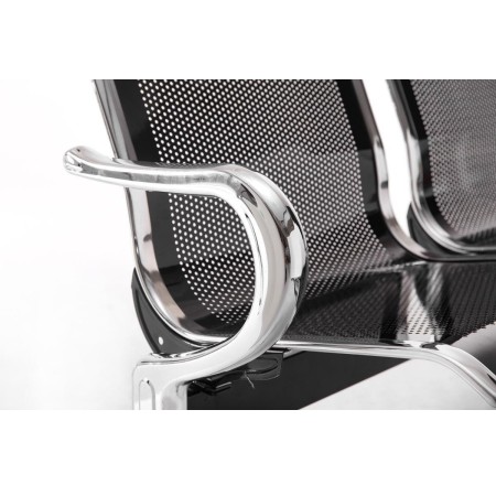 Bancada 2 asientos AUREA, en metal negro 2