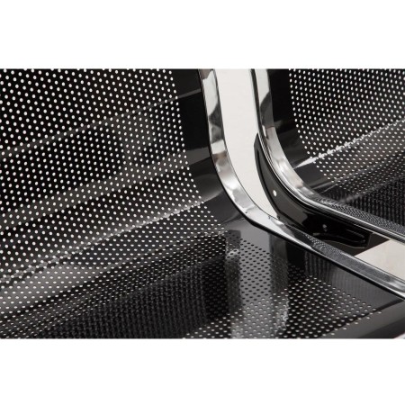 Bancada 4 asientos AUREA, en metal negro 2