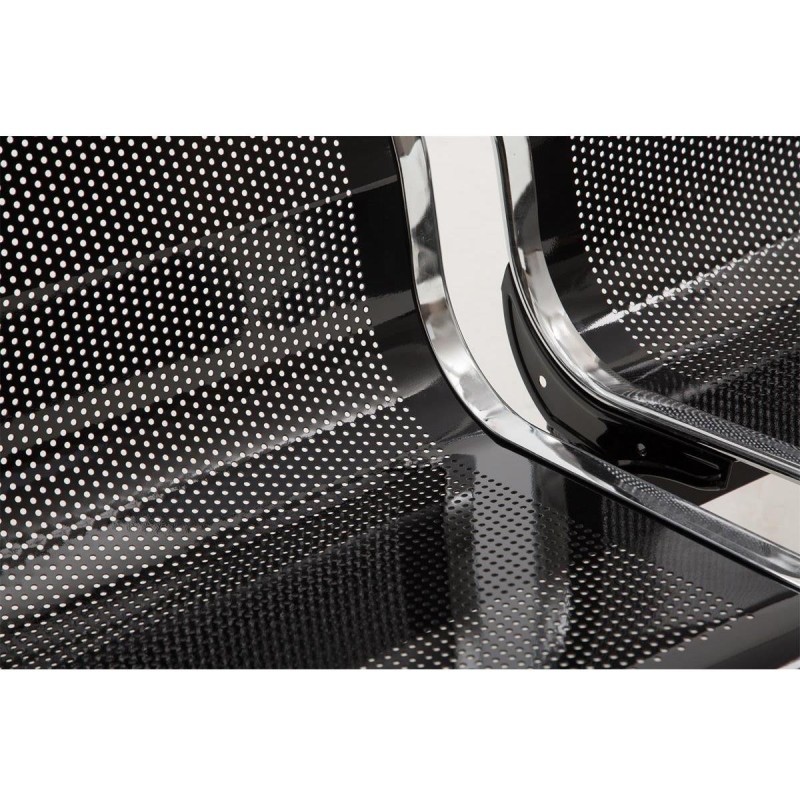 Bancada 4 asientos AUREA, en metal negro