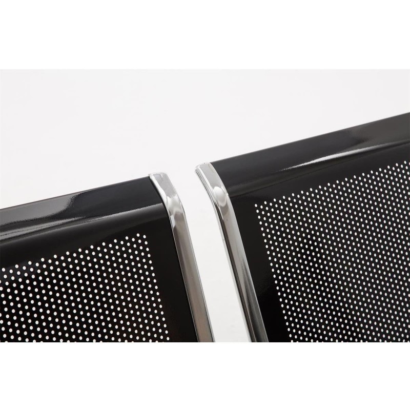 Bancada 4 asientos AUREA, en metal negro