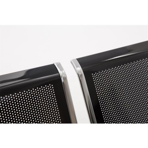 Bancada 4 asientos AUREA, en metal negro