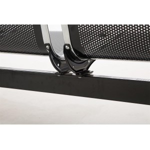 Bancada 4 asientos AUREA, en metal negro