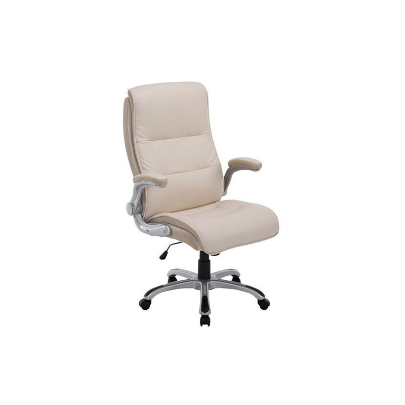 Sillón de oficina CRISTIANO, Gran Acolchado, Mecanismo Basculante, Uso diario 8h, En Negro