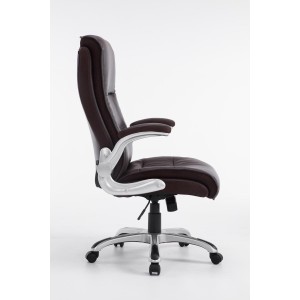 Sillón de oficina CRISTIANO, Gran Acolchado, Mecanismo Basculante, Uso diario 8h, En Negro