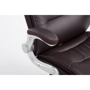 Sillón de oficina CRISTIANO, Gran Acolchado, Mecanismo Basculante, Uso diario 8h, En Negro