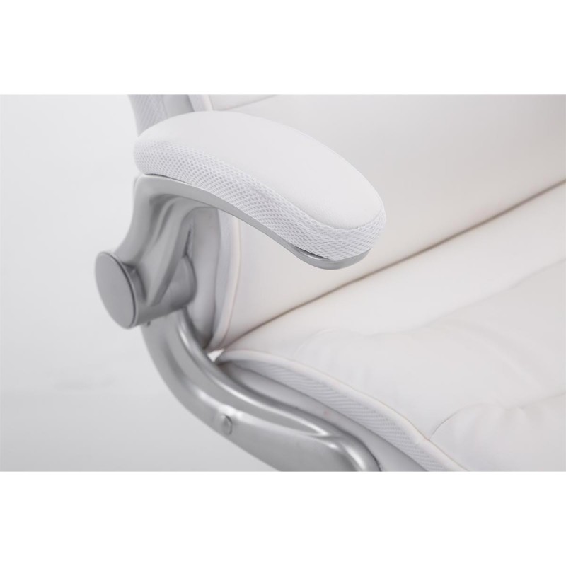 Sillón de oficina CRISTIANO, Gran Acolchado, Mecanismo Basculante, Uso diario 8h, En Negro