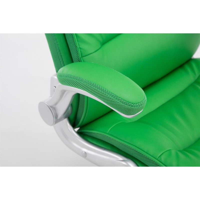 Sillón de oficina CRISTIANO, Gran Acolchado, Mecanismo Basculante, Uso diario 8h, En Negro