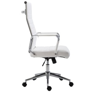 Silla de Oficina KOLMU, base de metal, piel negra