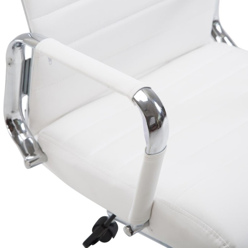 Silla de Oficina KOLMU, base de metal, piel negra